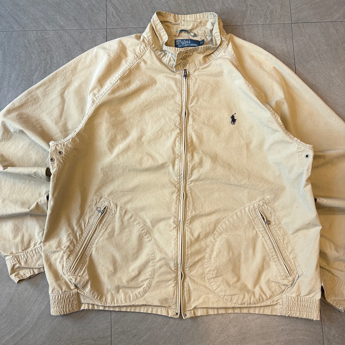 폴로 정품 베이지 트윌 코튼 자켓  상품이미지4