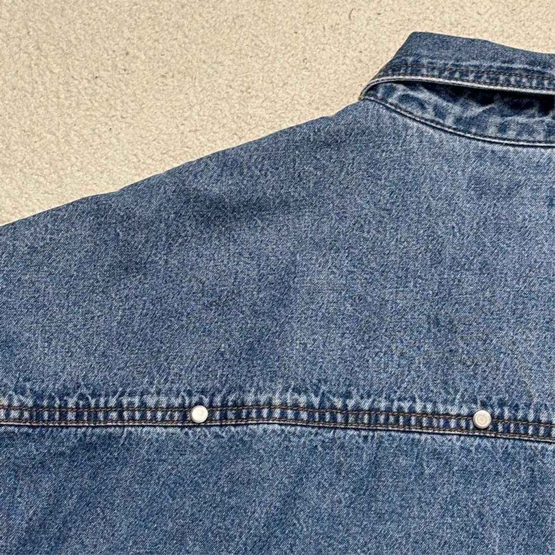 LIBERCLASSY 데님 반팔 셔츠 105 상품이미지7