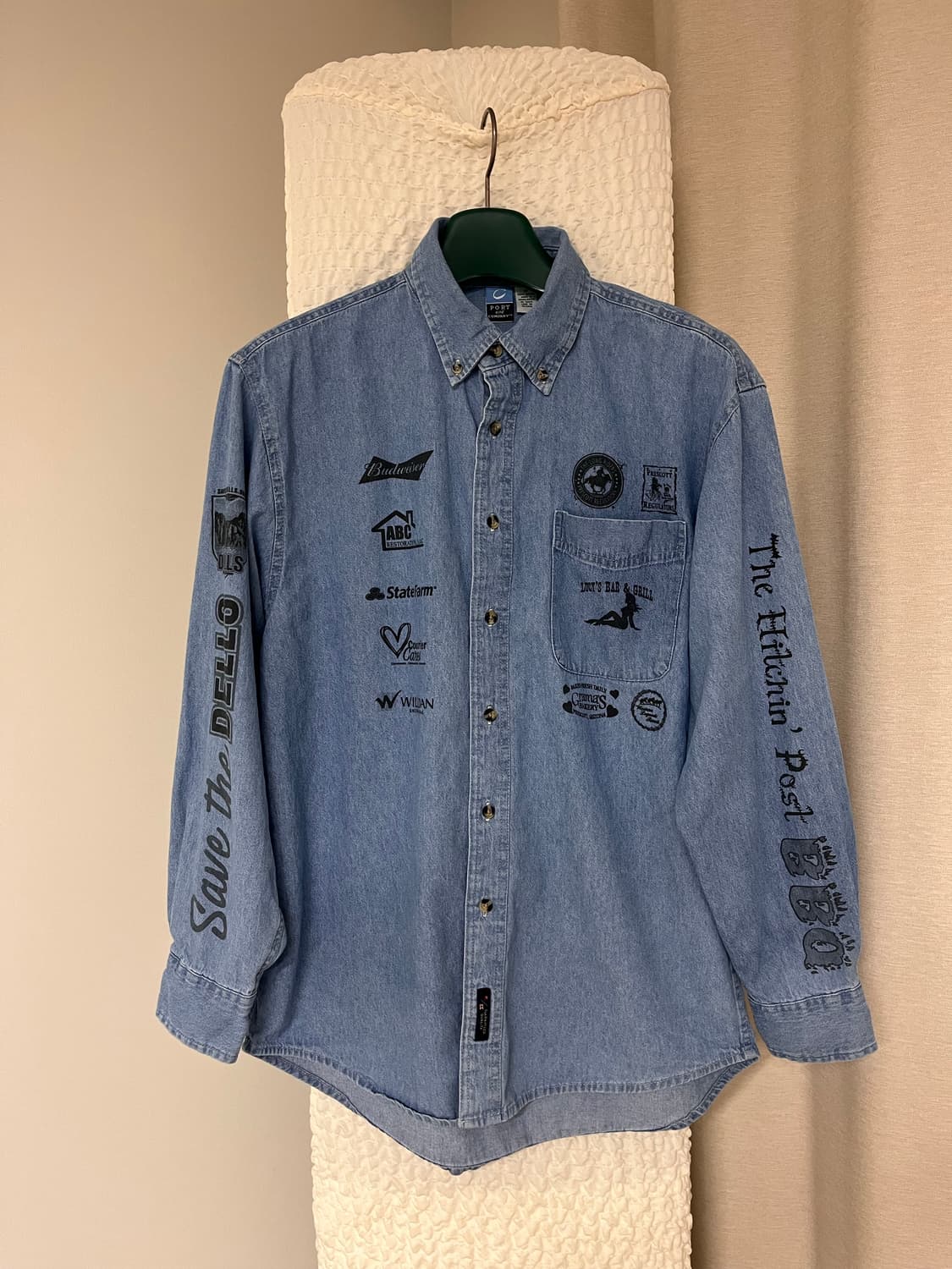 Port and company 미국 빈티지 데님셔츠 상품이미지1