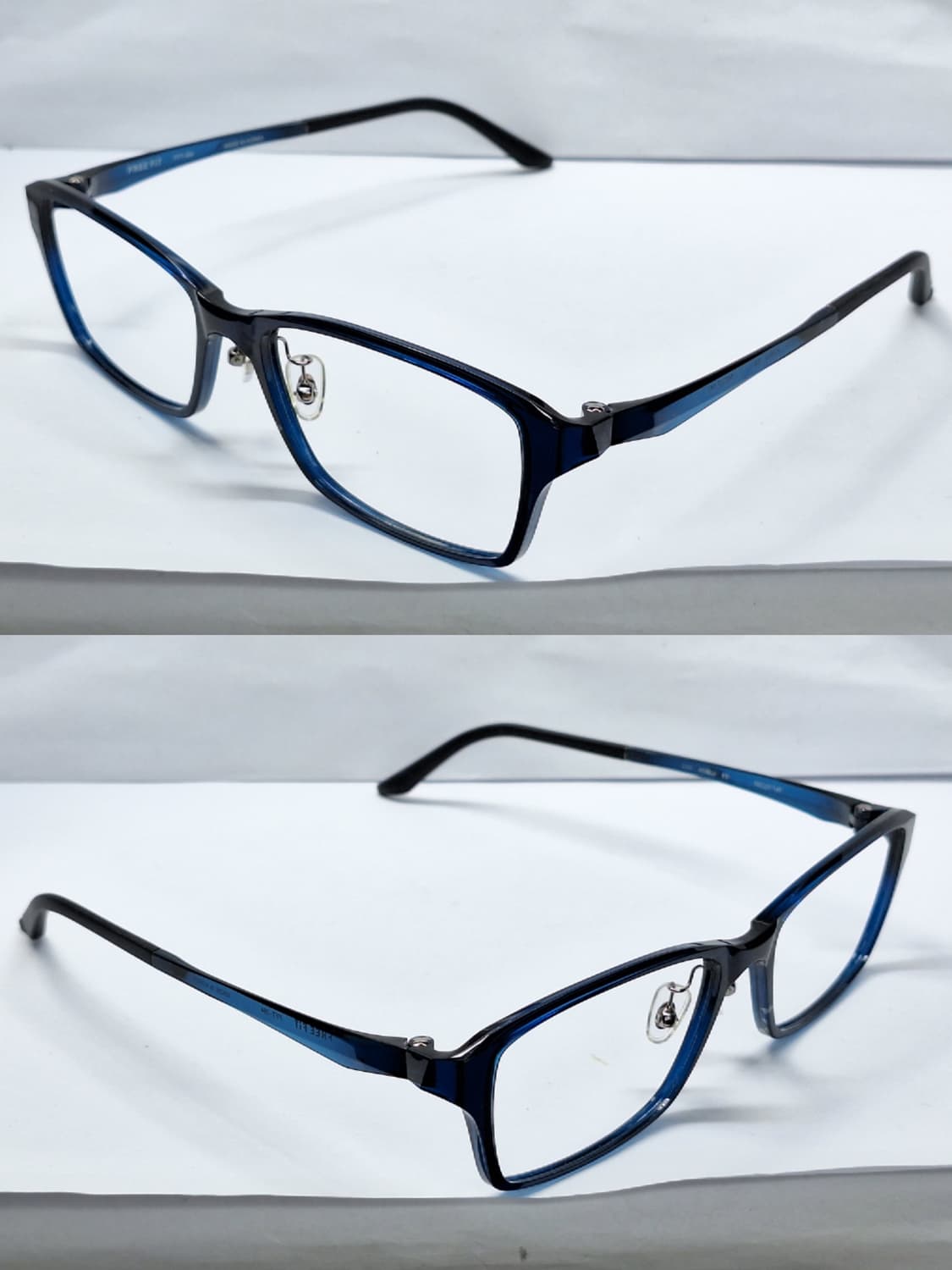 메가네이치바 FREE FIT FFT-064 울템 와이드 아쿠아블루 안경테 상품이미지2