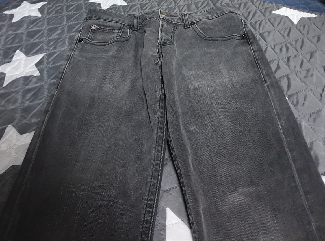 잠뱅이 스트레이트 JB 워시드 데님팬츠 흑청 (32) 상품이미지2