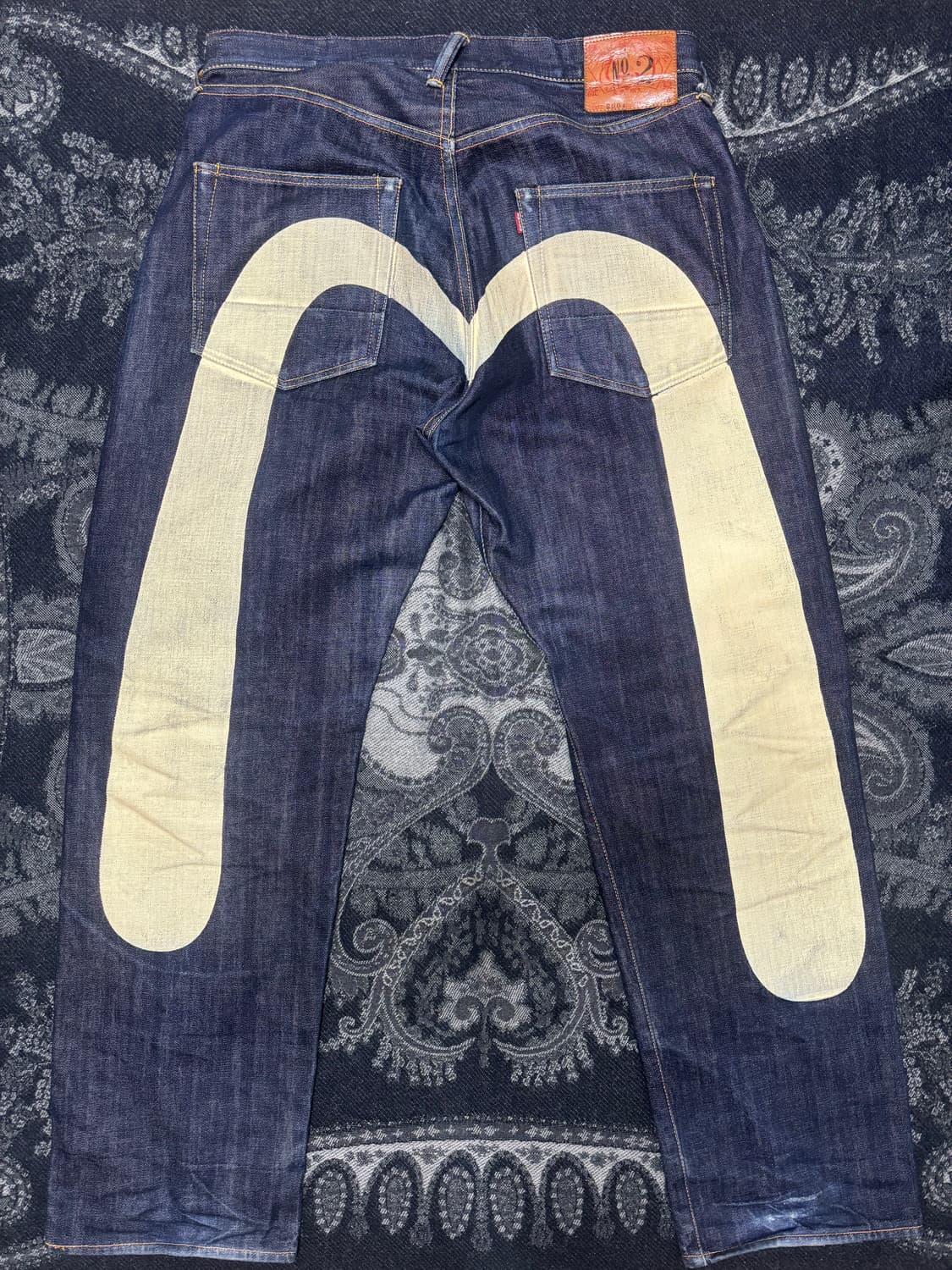 에비수 재팬 2001 빅로고 셀비지 데님팬츠 상품이미지1