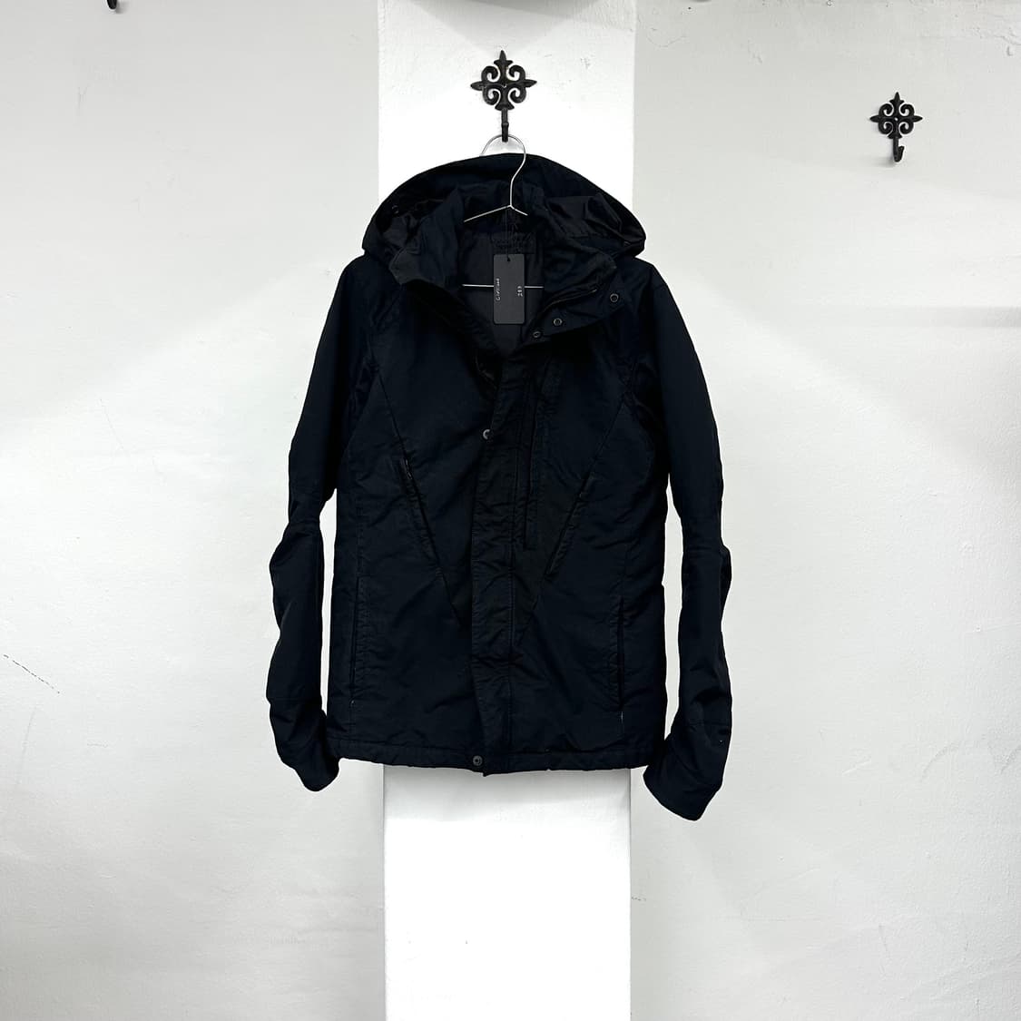 Civilized coated hood curved jacket 상품이미지4