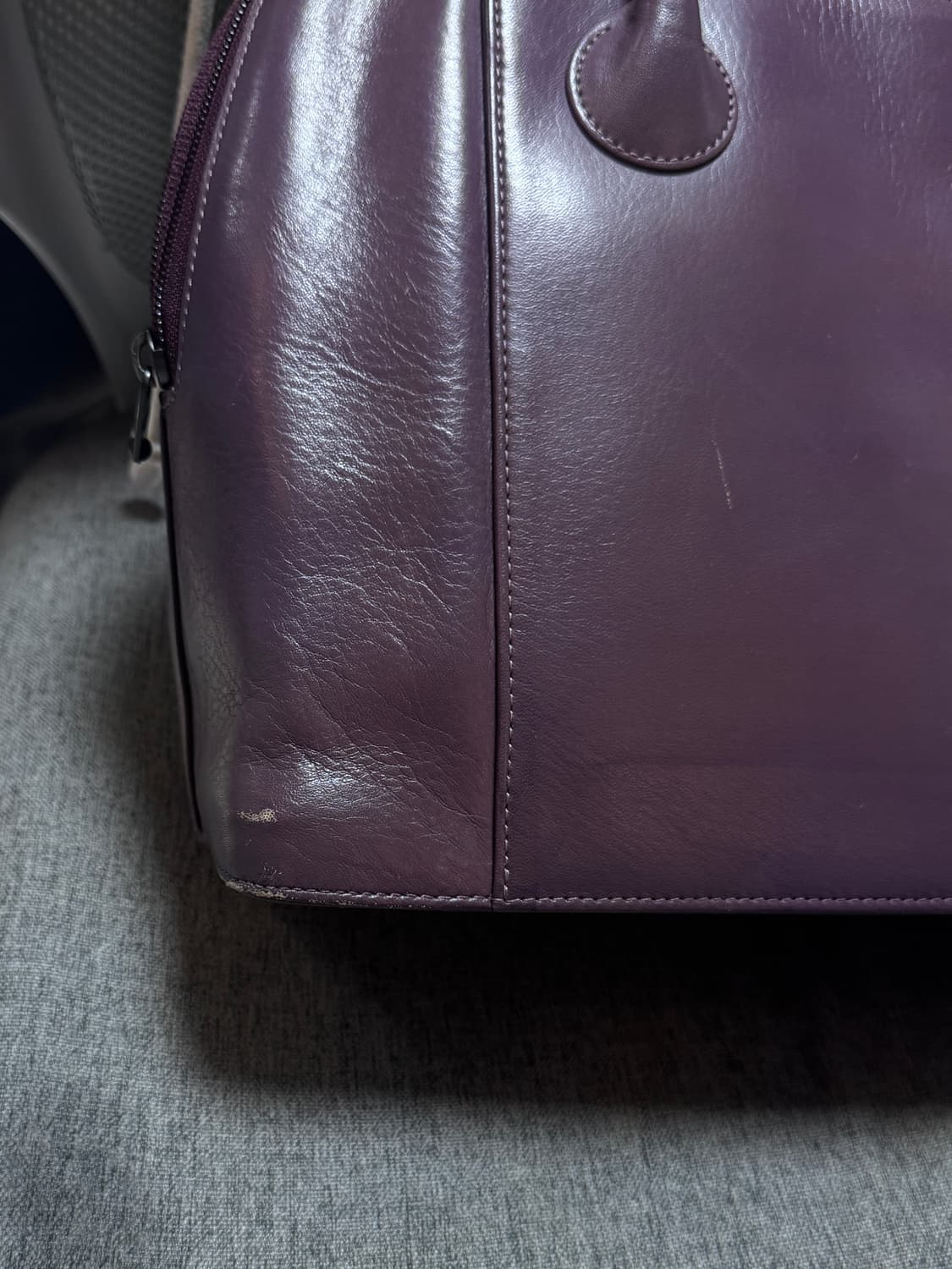 이세이미야케 가죽 토트백 퍼플 상품이미지3