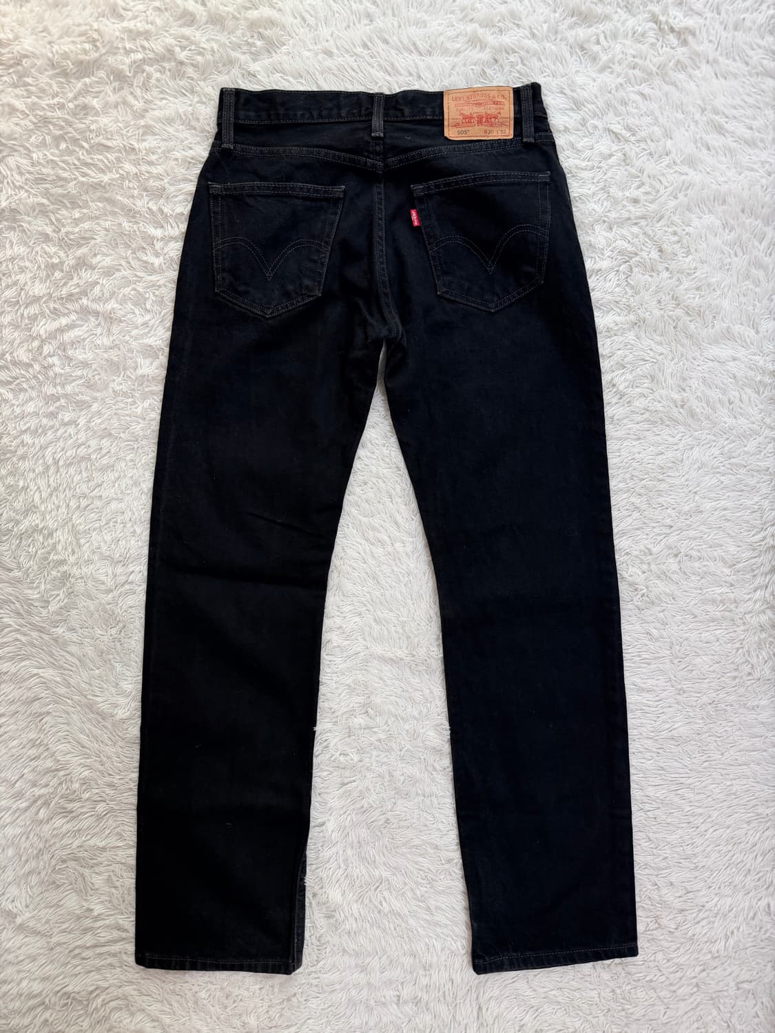 리바이스 505 스트레이트 핏 블랙진 (W30 L32) 상품이미지5