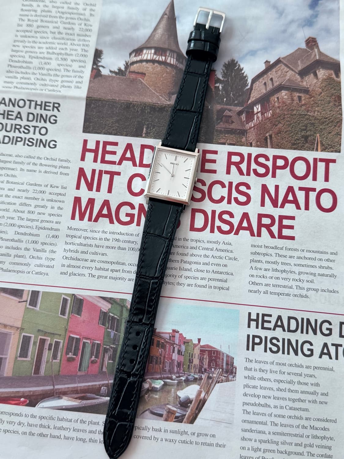 Seiko 세이코 쿼츠 스퀘어 탱크 1990 상품이미지2