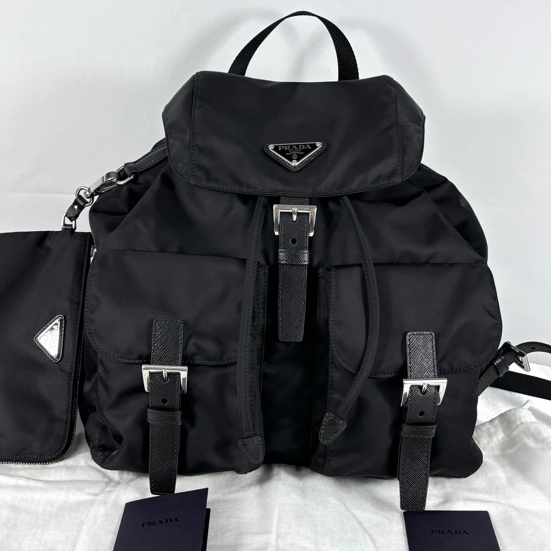 (새상품급)프라다 사피아노&리나일론 미디움 신형 백팩 상품이미지2