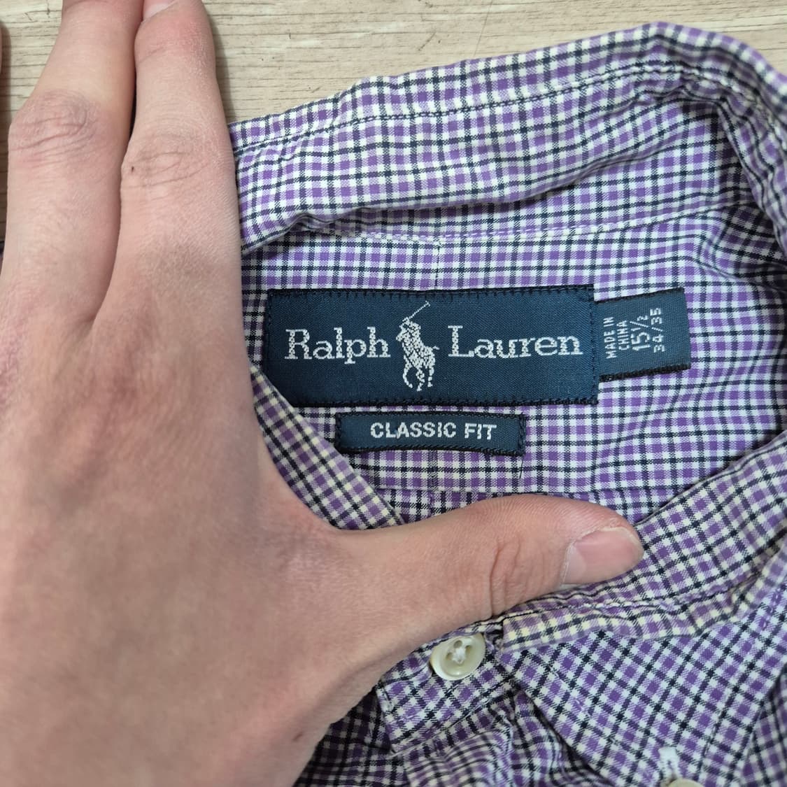 폴로 랄프로렌 클래식핏 버튼다운 체크셔츠 XL(105) 상품이미지5