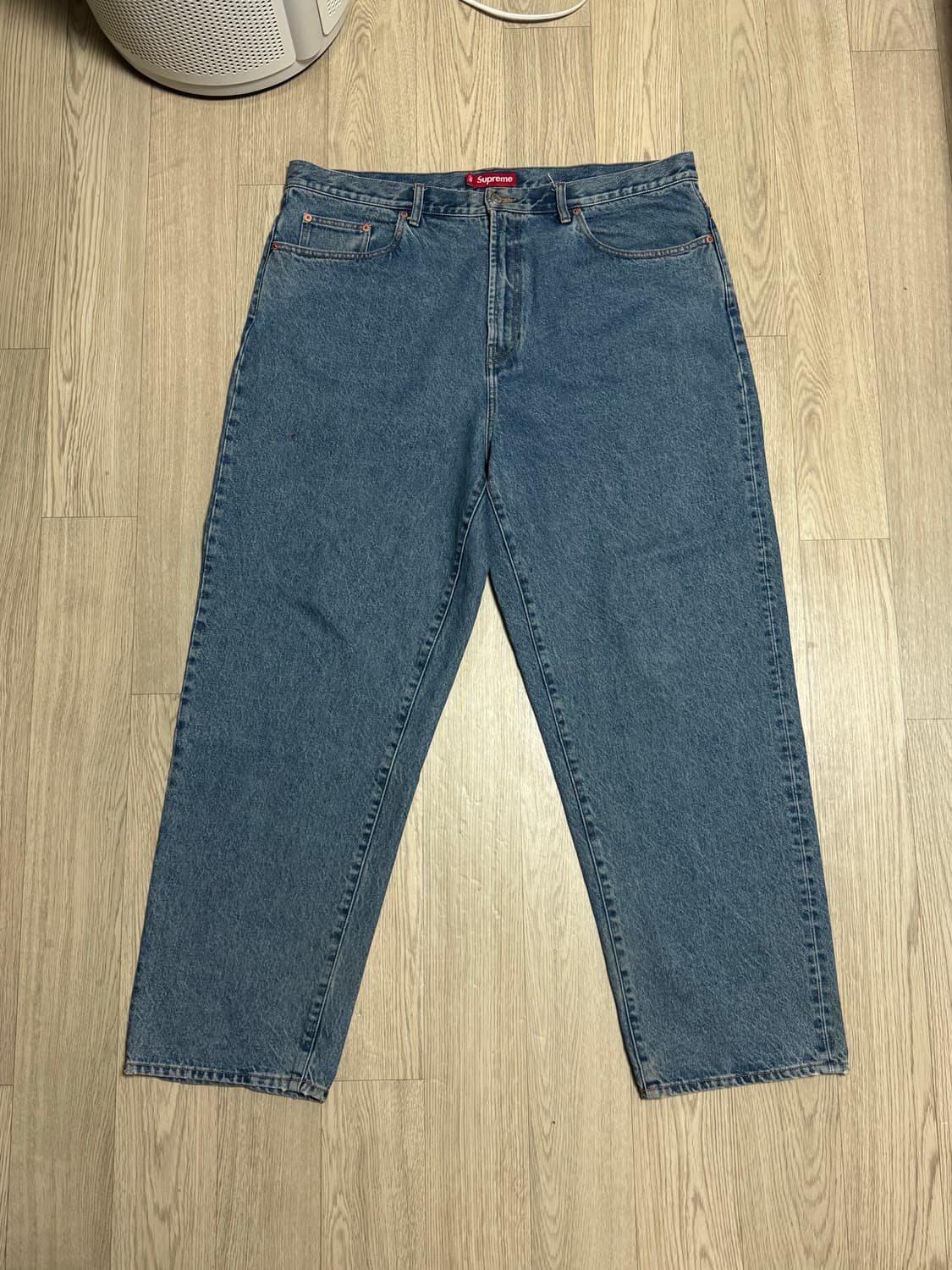 슈프림 배기 진 워시드 인디고 23FW 데님팬츠 상품이미지3