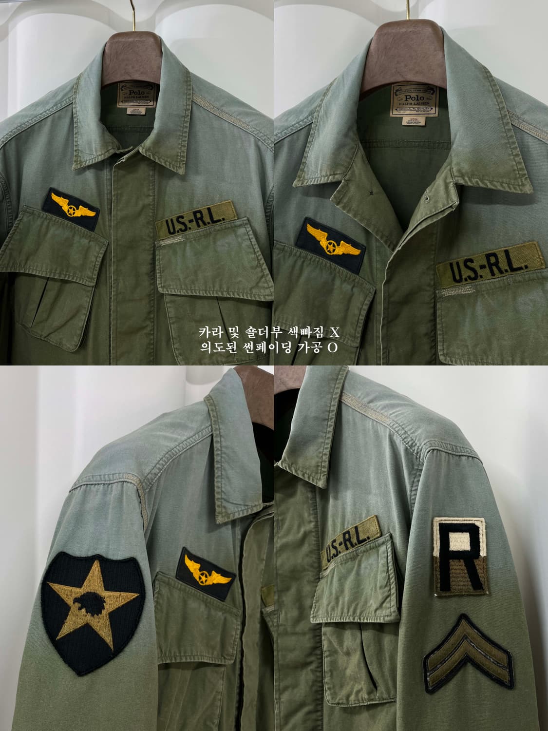 폴로 랄프로렌 썬페이드 밀리터리 정글퍼티그 쉐브론 자켓 상품이미지4