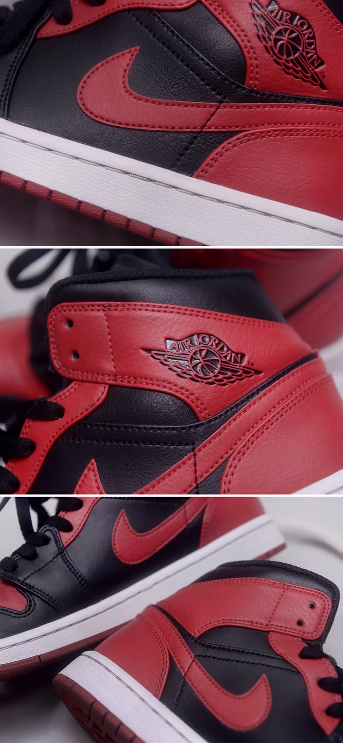 신품급) 나이키 에어 조던1 미드 브레드밴드 (US8 / 255-260) 상품이미지9