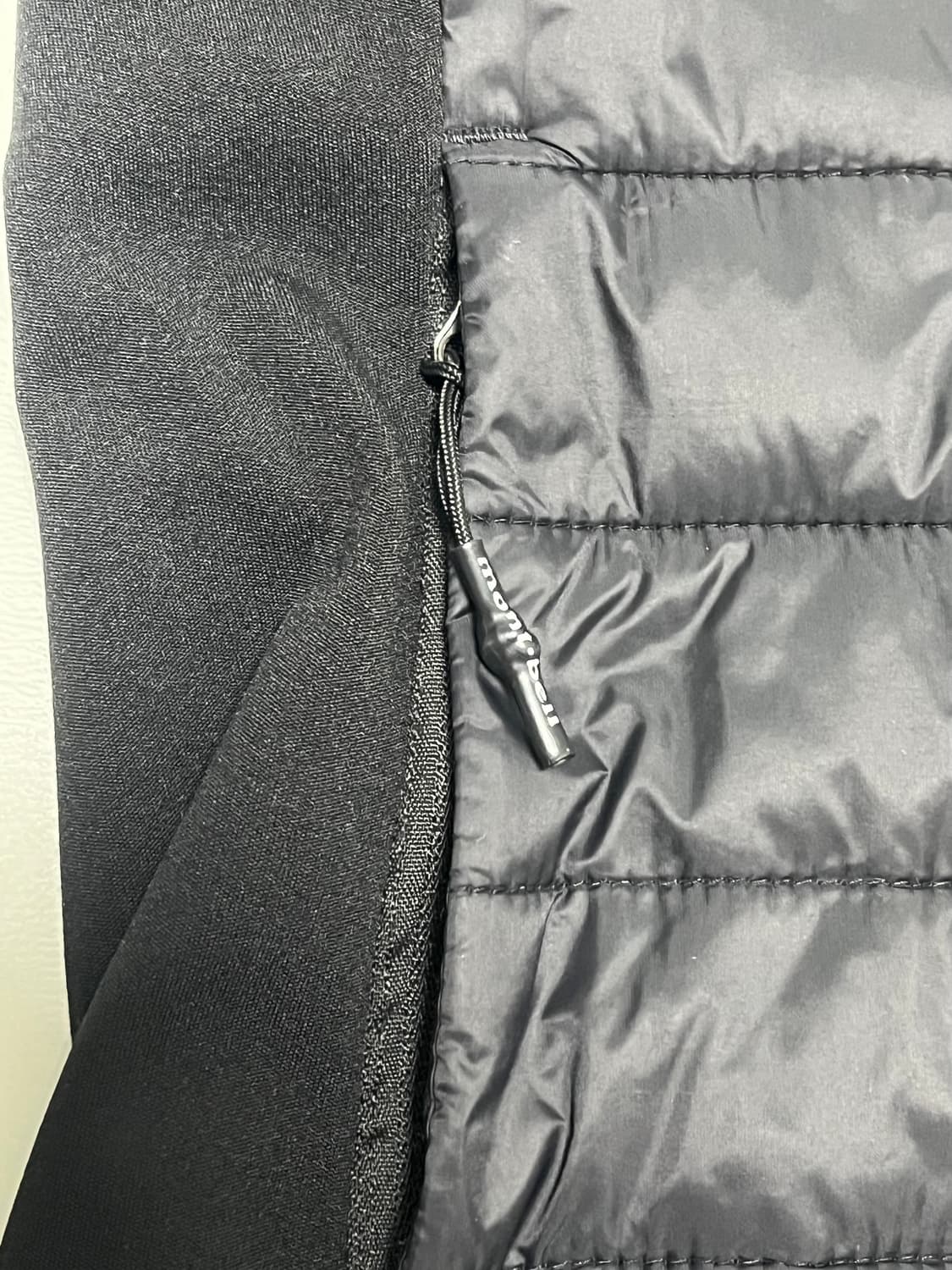 [S/90] 몽벨 하이브리드 경량 패딩 트랙 점퍼 (블랙) 상품이미지6