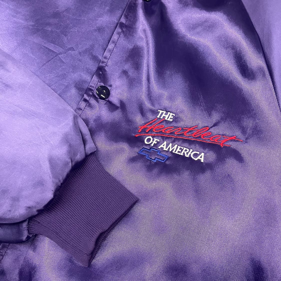 90s 쉐보레 나일론 사틴 자켓 (100) 상품이미지4