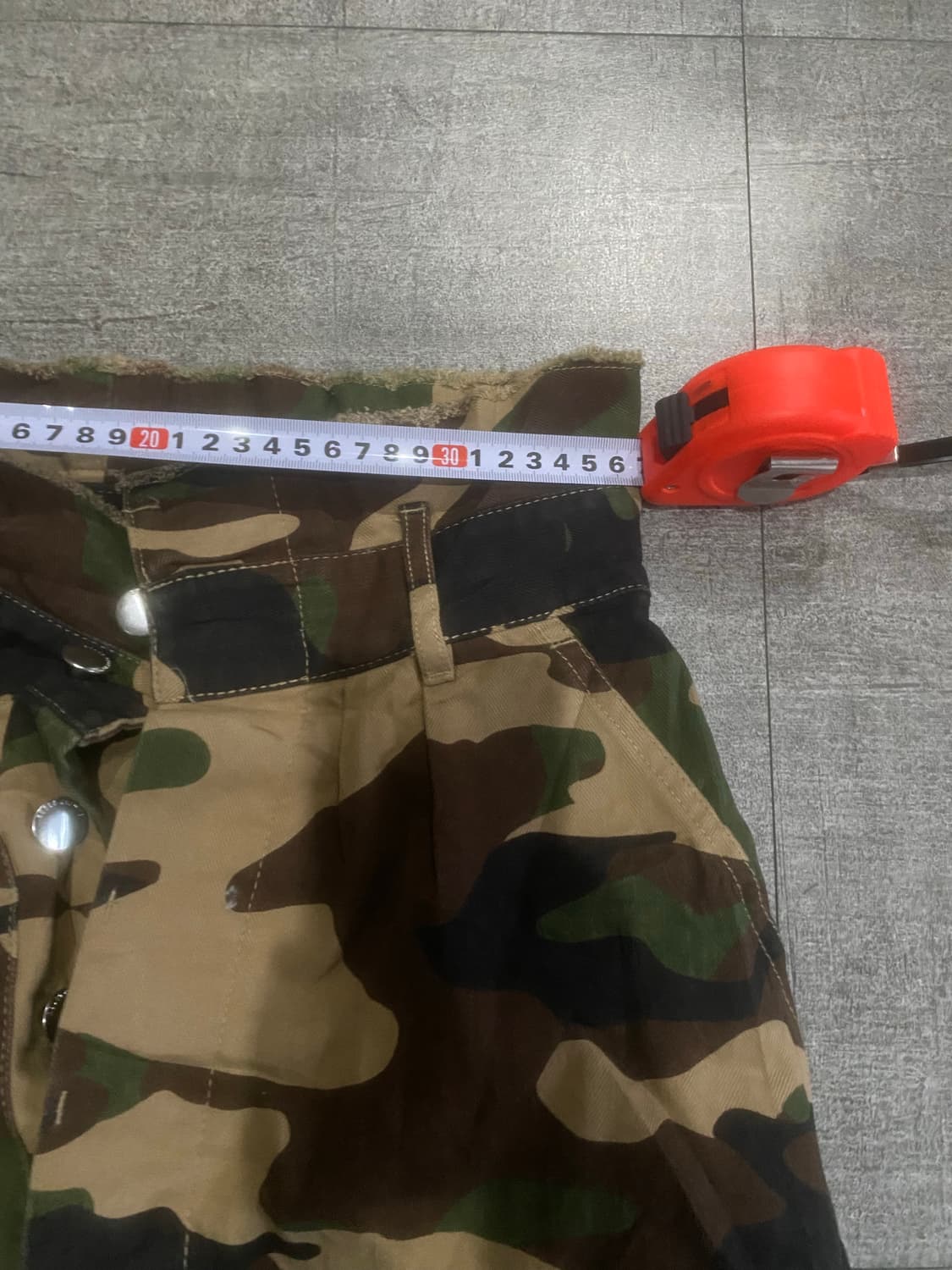 일본빈티지 Rodeo 핀터깔y2k 보헤미안워크 밀리터리 카모롱스커트 상품이미지2