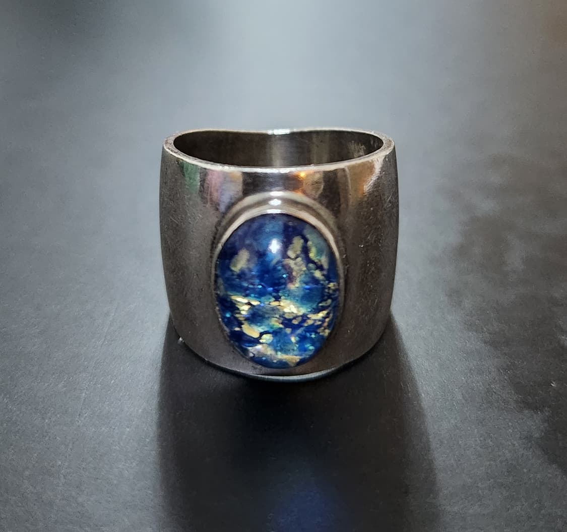 수정 볼드 925실버반지 상품이미지1