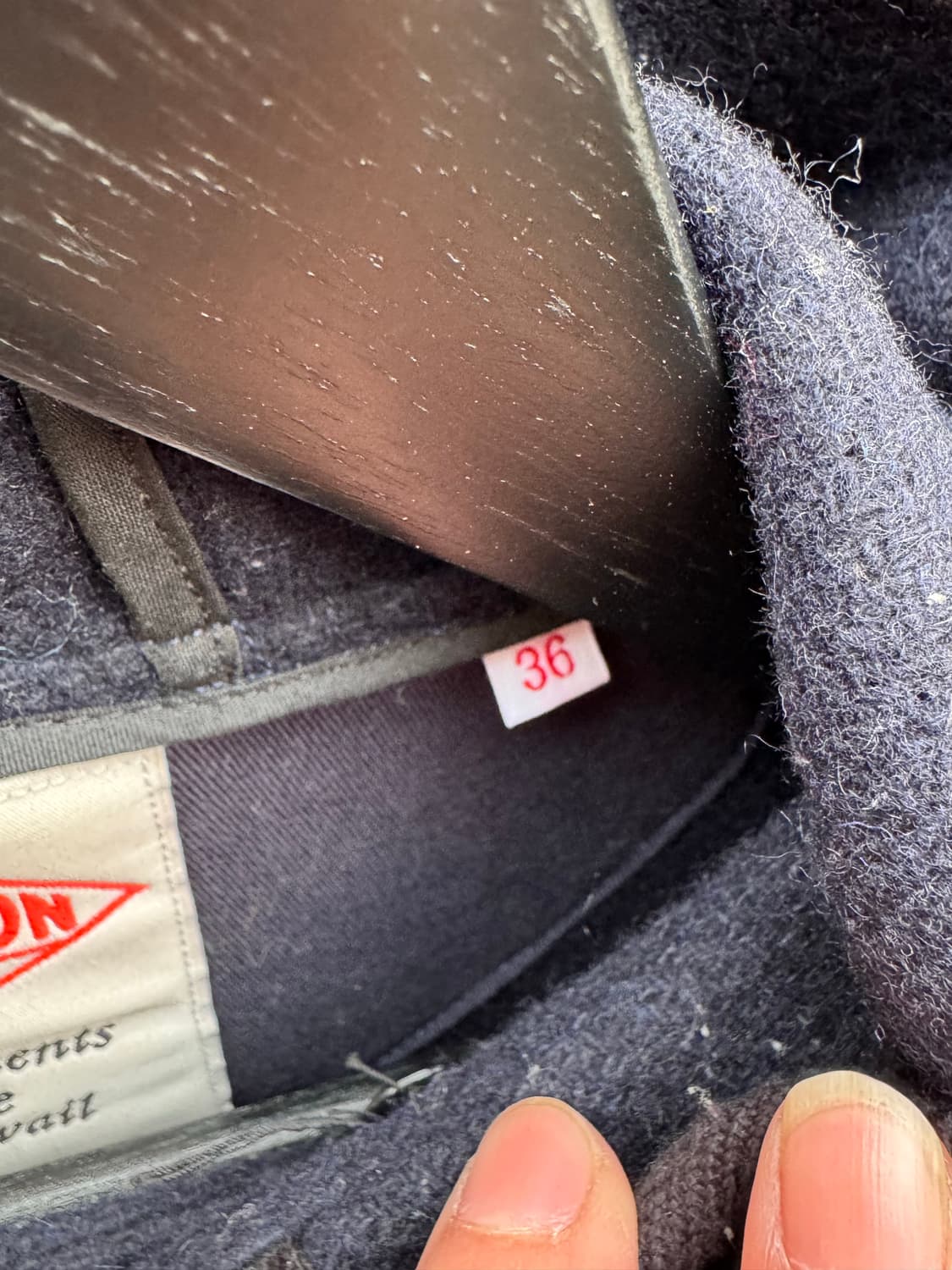 Danton 단톤 네이비 더블 울 후드자켓  상품이미지4