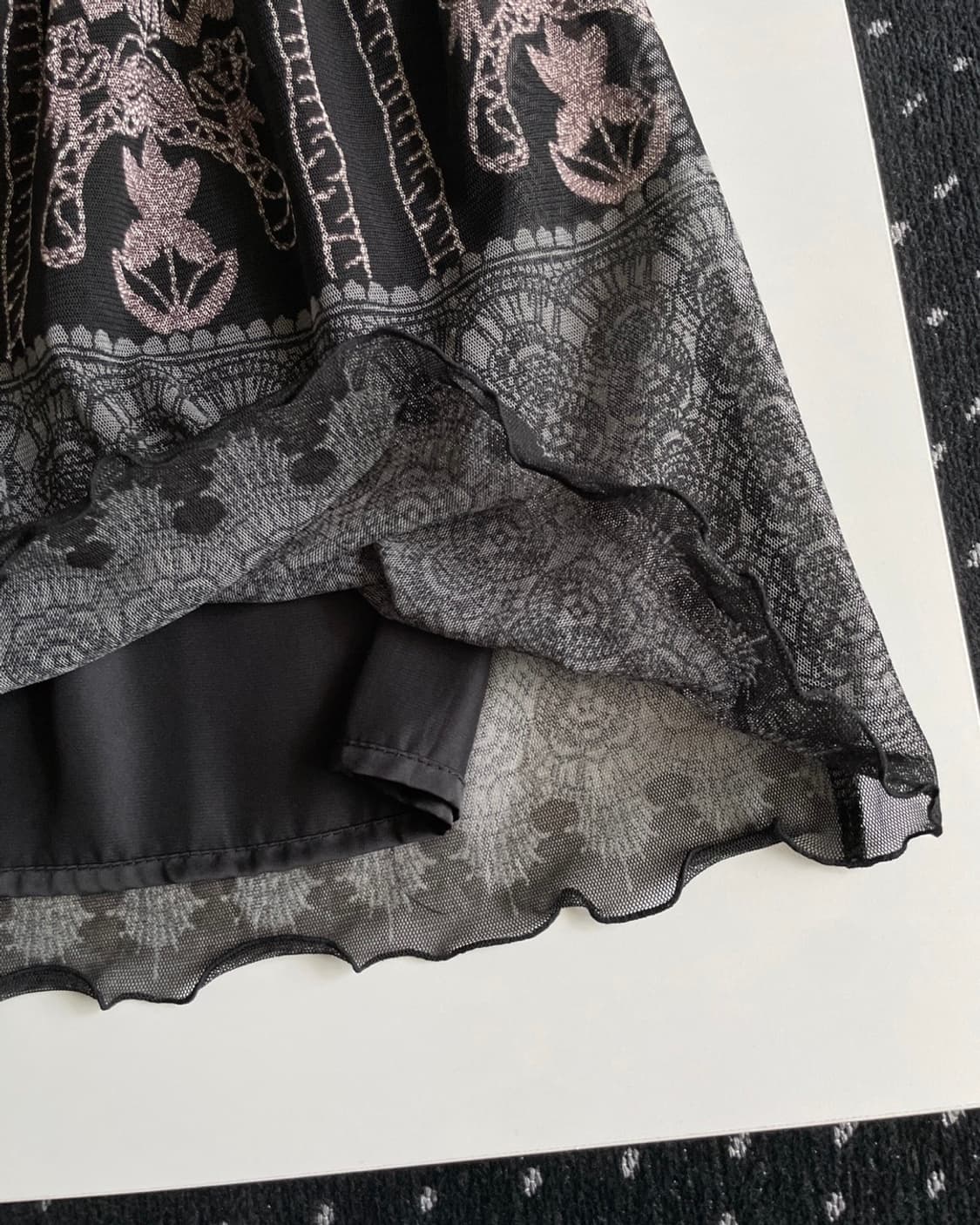 patterned skirt 상품이미지5