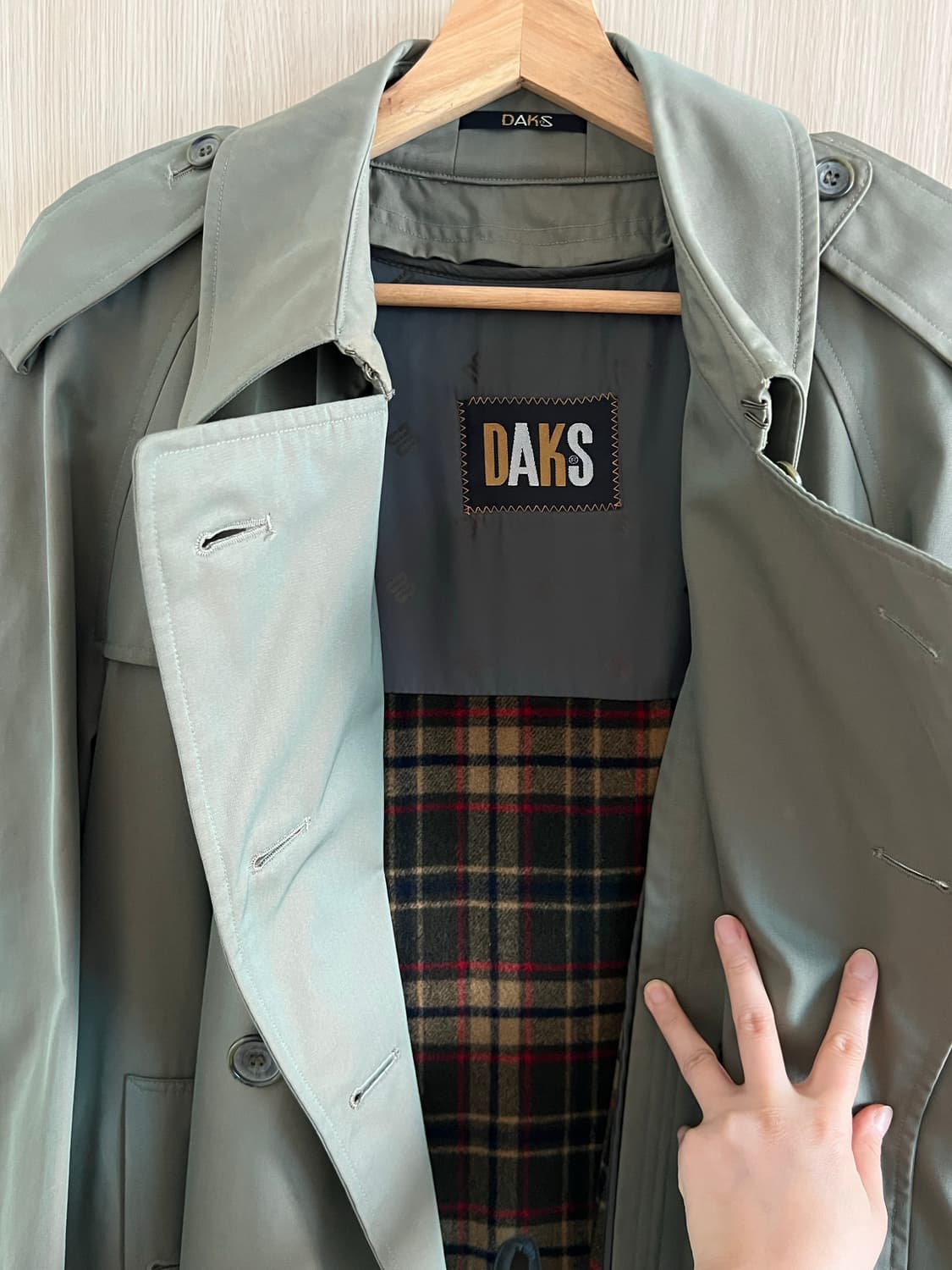 닥스 트렌치 코트 (빈티지/ 상태좋음) 상품이미지8