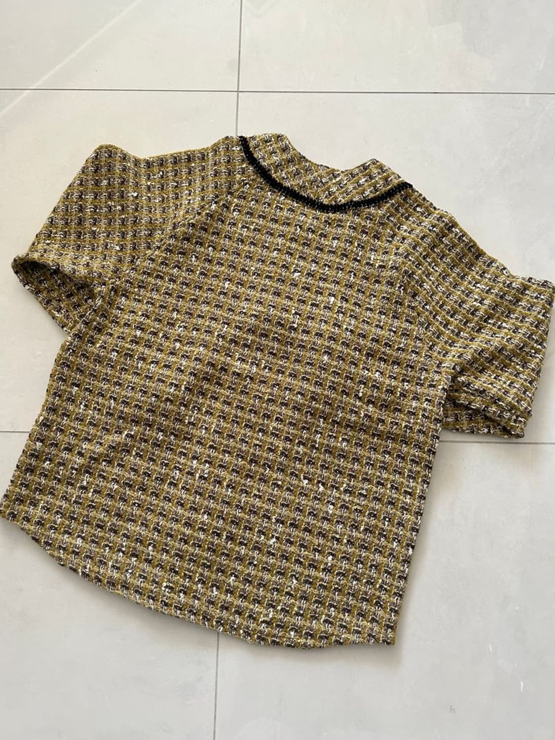 TWEED BASEBALL SHIRT 트위드 야구 셔츠 상품이미지2