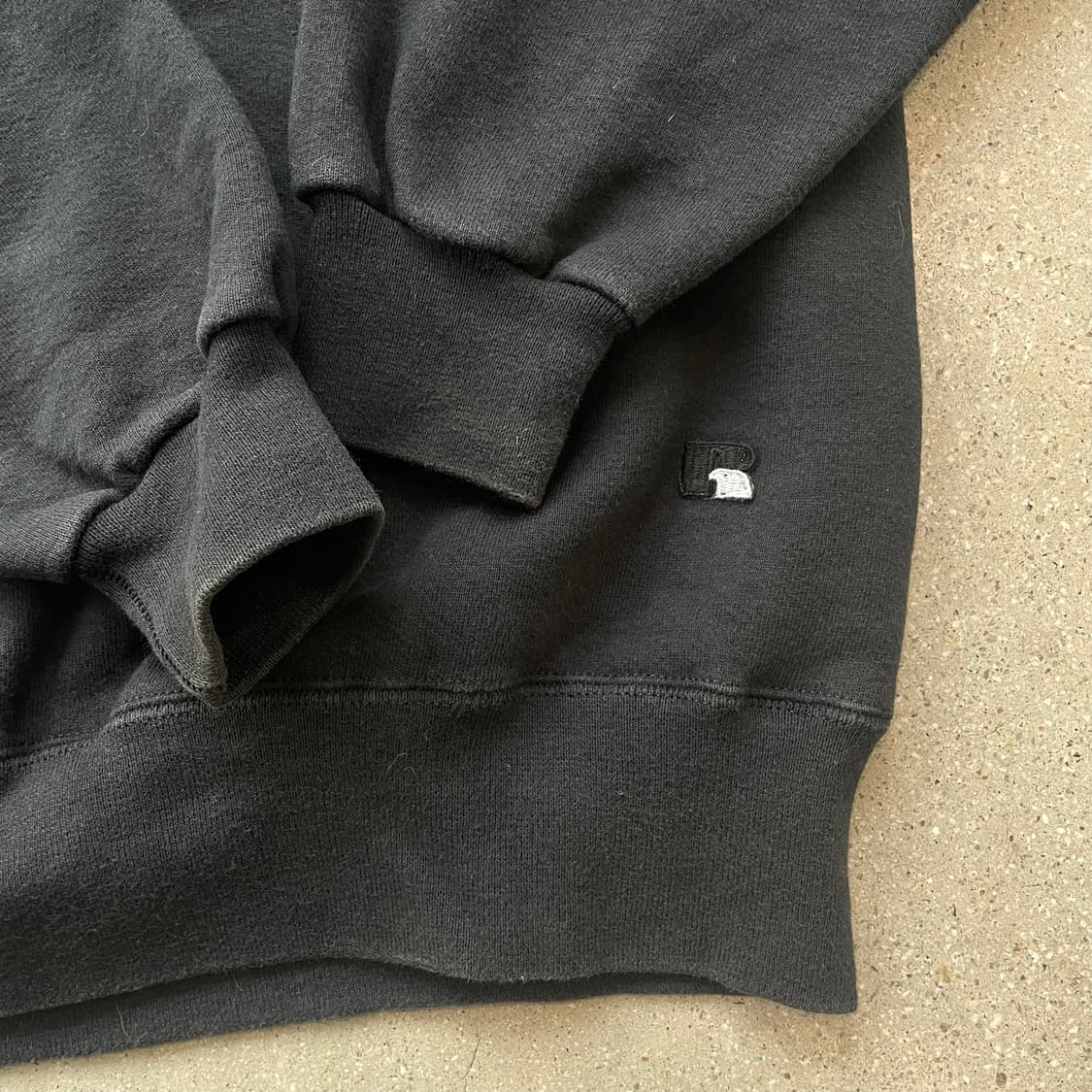 빈티지  러셀 애슬레틱 하이코튼 스웻셔츠 블랙 상품이미지4