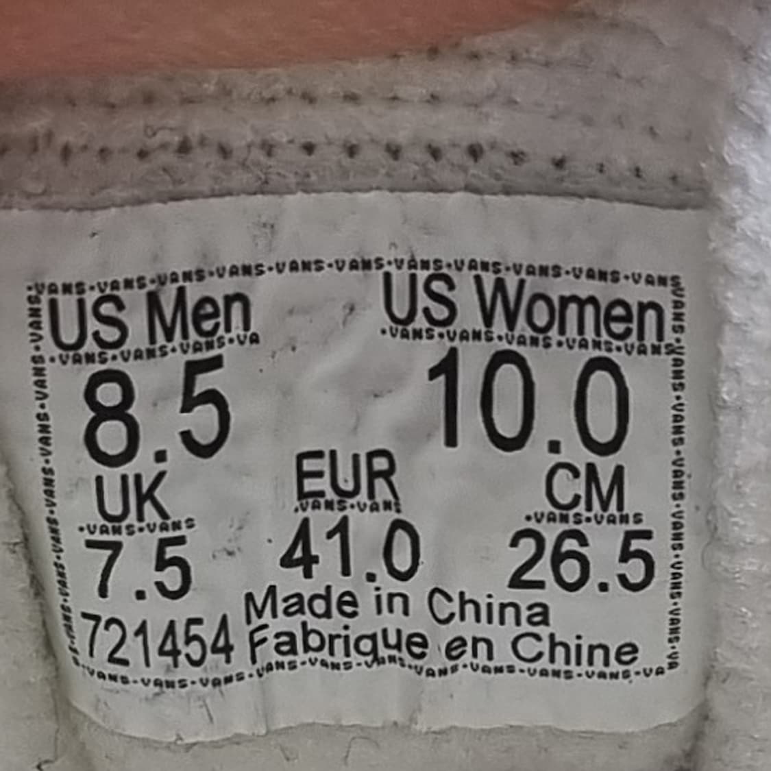 반스 스타일36 데콘 스니커즈 265 상품이미지6