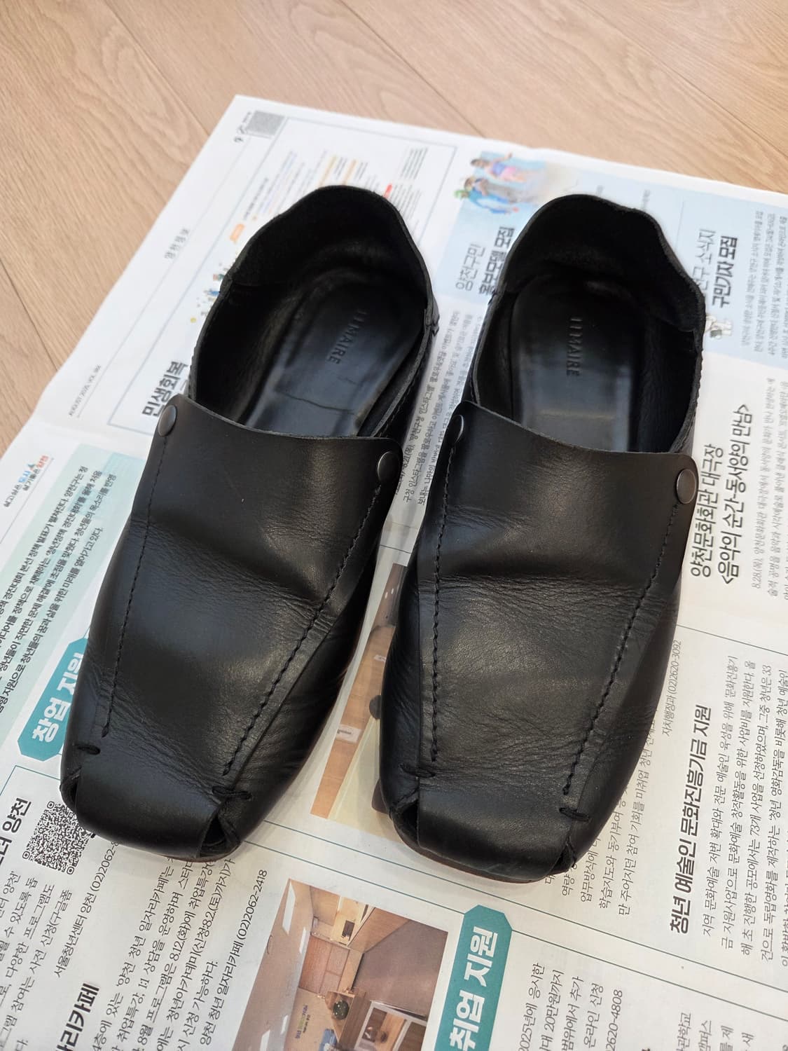 Folded Mules Black 상품이미지8