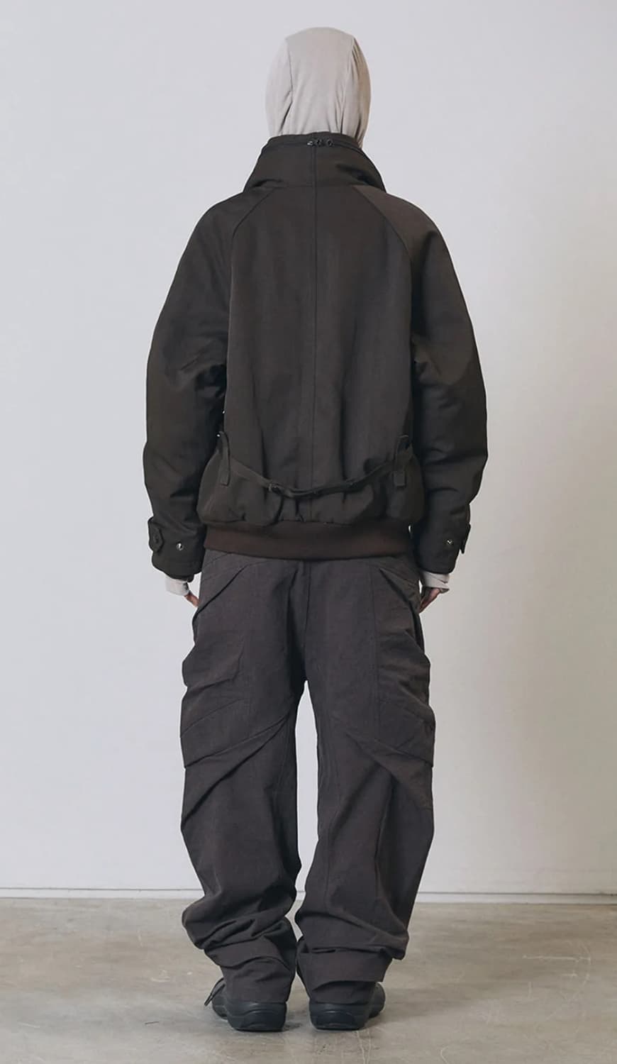 Differentis - Curved Drape Pants (DB) 상품이미지2