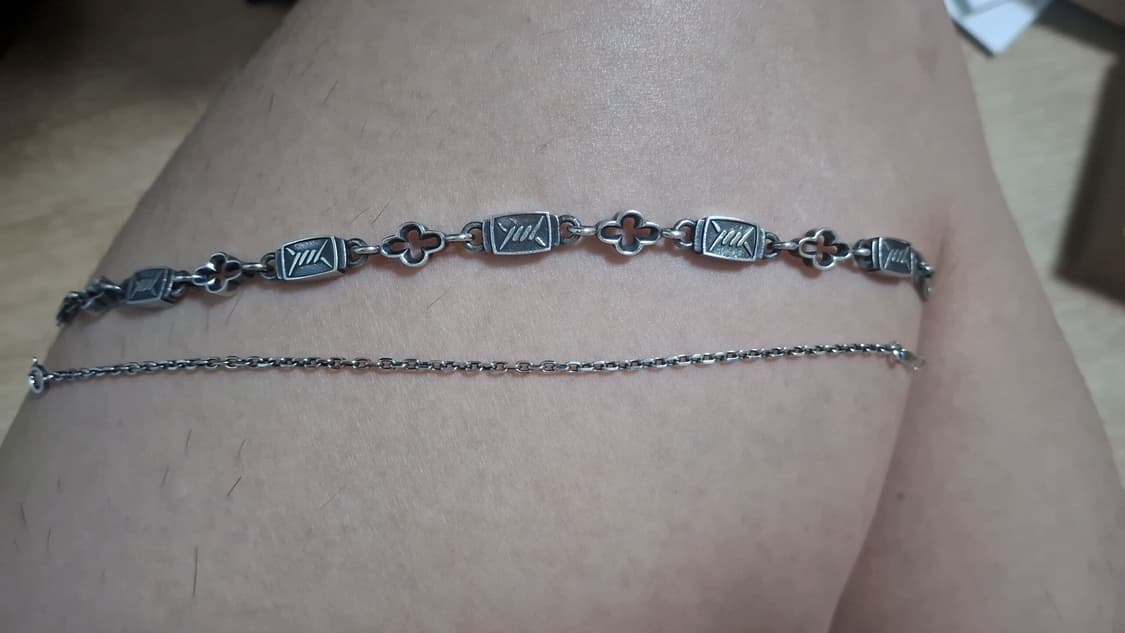 킹크로치 팔찌 + 레이어드용 은팔찌 상품이미지3