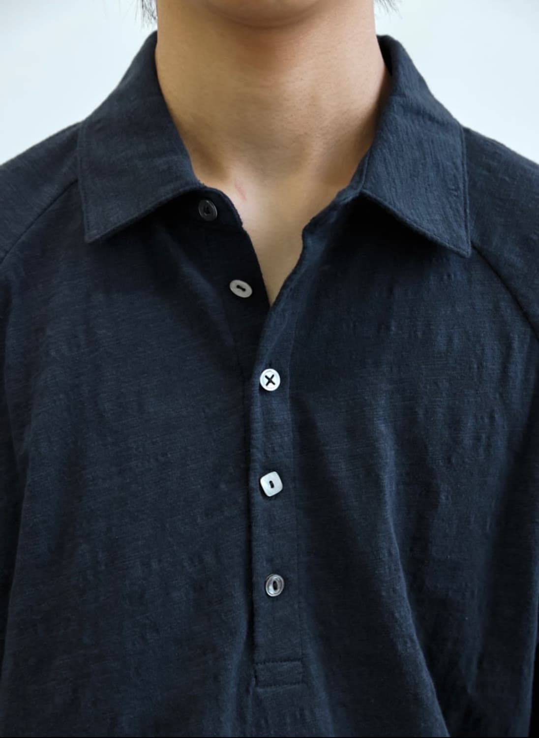 해칭룸 폴로 슬러브 티 Dark Navy 2사이즈 상품이미지2
