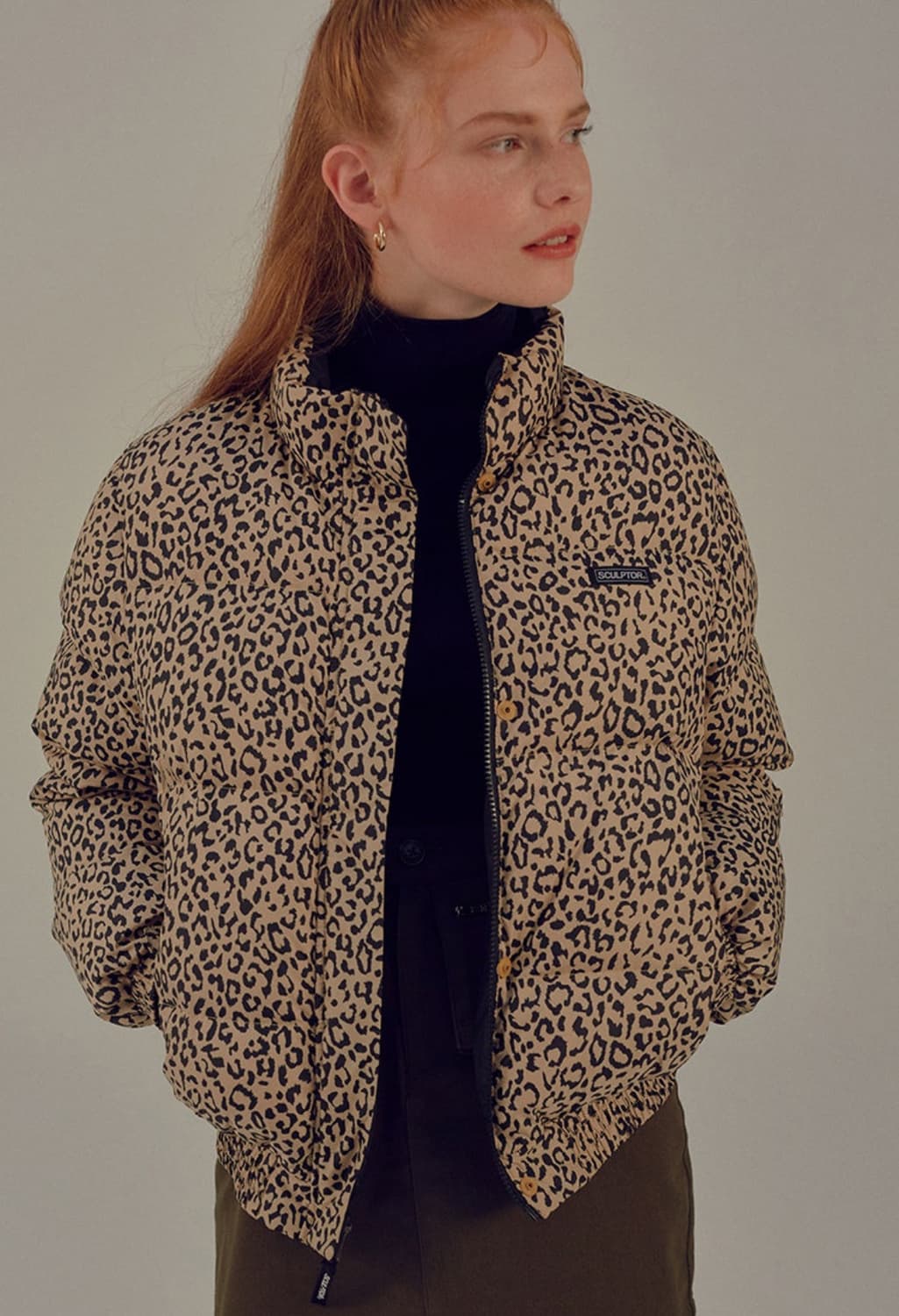 스컬프터 호피 리버시블 패딩 상품이미지2