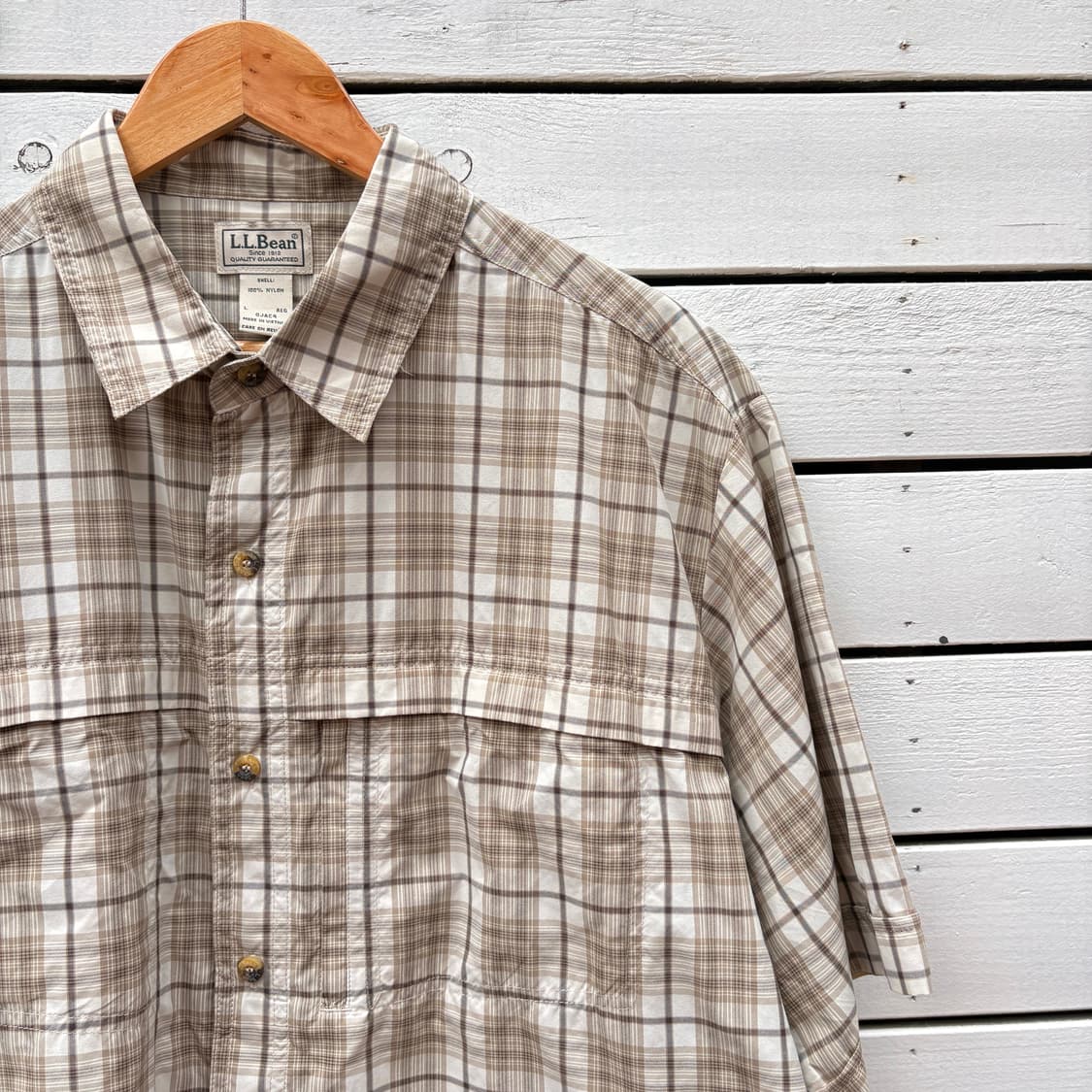 L.L.bean 엘엘빈 체크 반팔 셔츠 상품이미지4