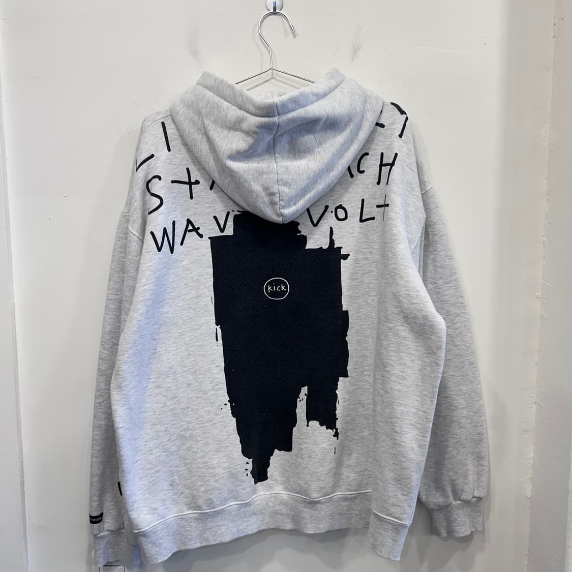 NASTYKICK 백포인트 오버핏 멜란지 후드티 상품이미지5
