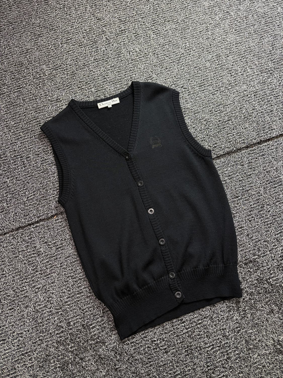 90s 크리스찬 디올 아카이브 미니멀 울 니트 베스트 2447 상품이미지1