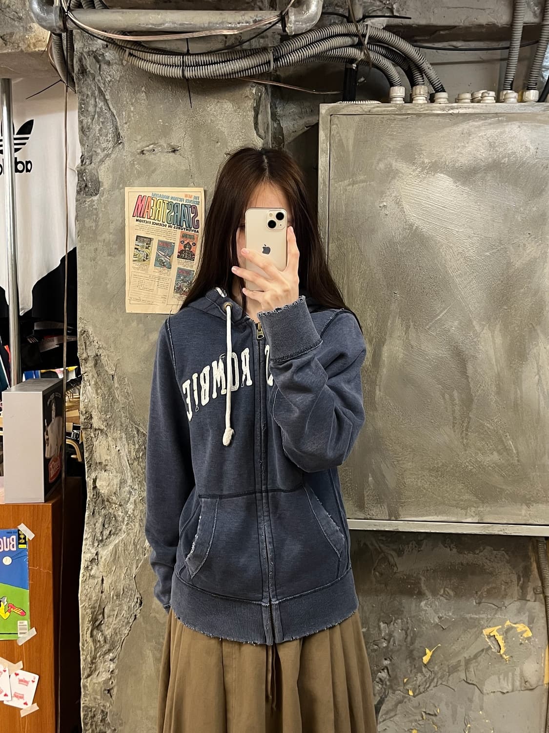 아베크롬비 후드집업 차콜그레이 S #csz711 상품이미지2