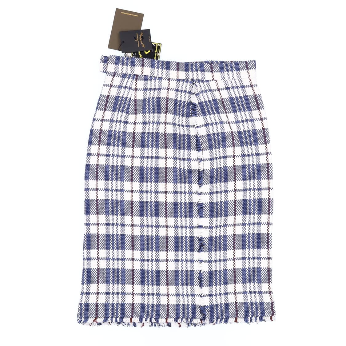 [38] 새상품 비비안 웨스트 우드 체크 트위드 치마 스커트 N6899 상품이미지2