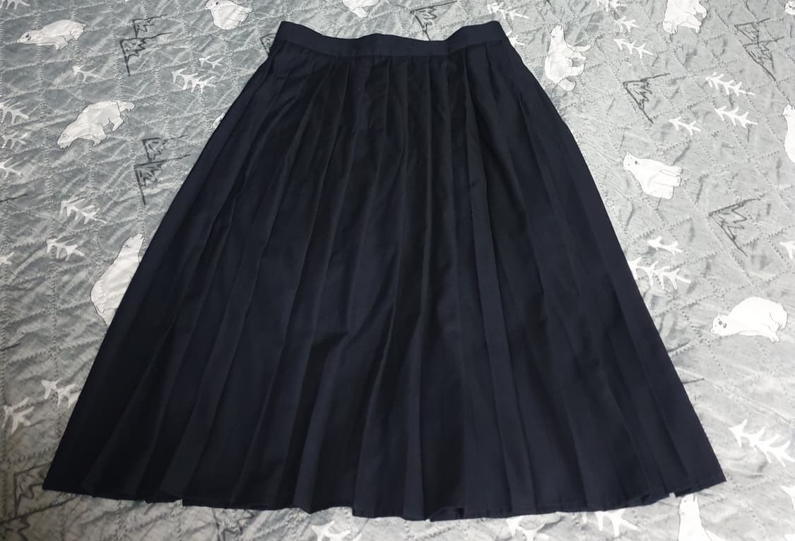 SIYAZU 울혼방 주름 미디스커트  (F) 상품이미지1