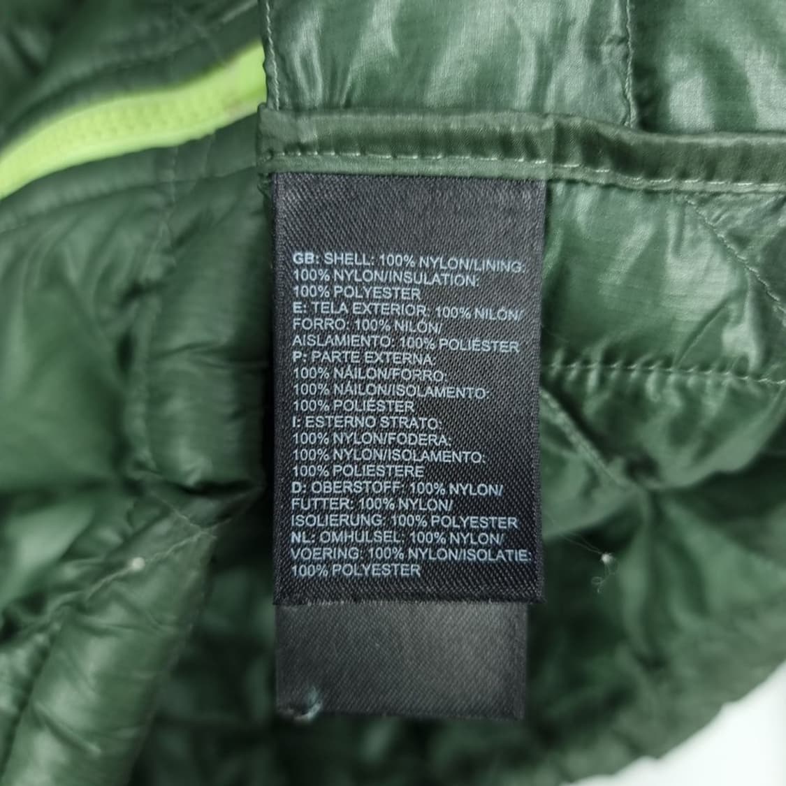 [노스페이스] 로고 자수 경량 패딩 카키 M19786 상품이미지9