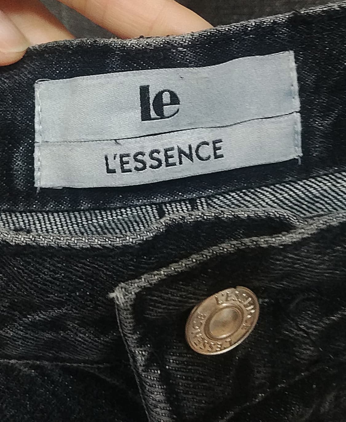 Le 르 vintage black semi bootcut denim/S 상품이미지4