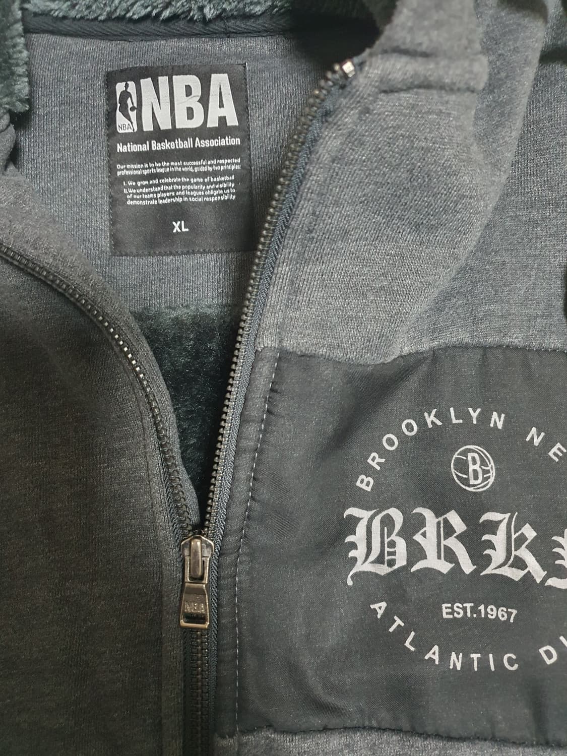 NBA  보아털 후드 집업  사이즈 105 상품이미지2