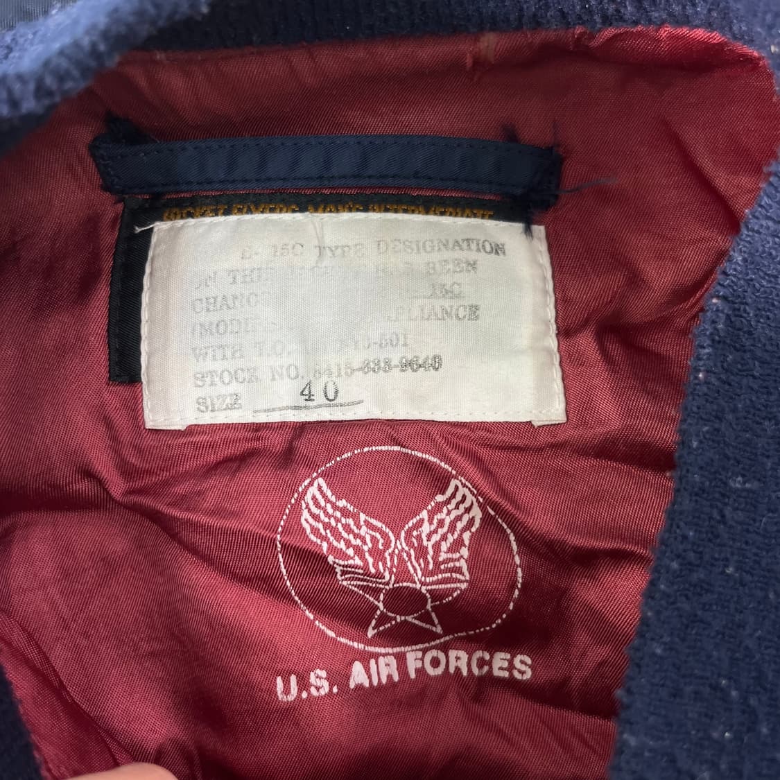 100 B-15C 80s USAF (MODIFIED) Flight jac 상품이미지2