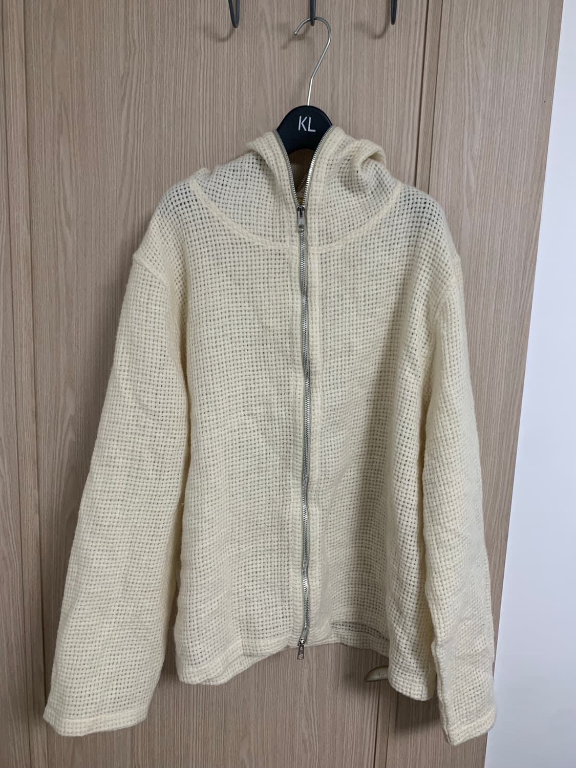 아워레가시 와플 니트 후드 집업 상품이미지2