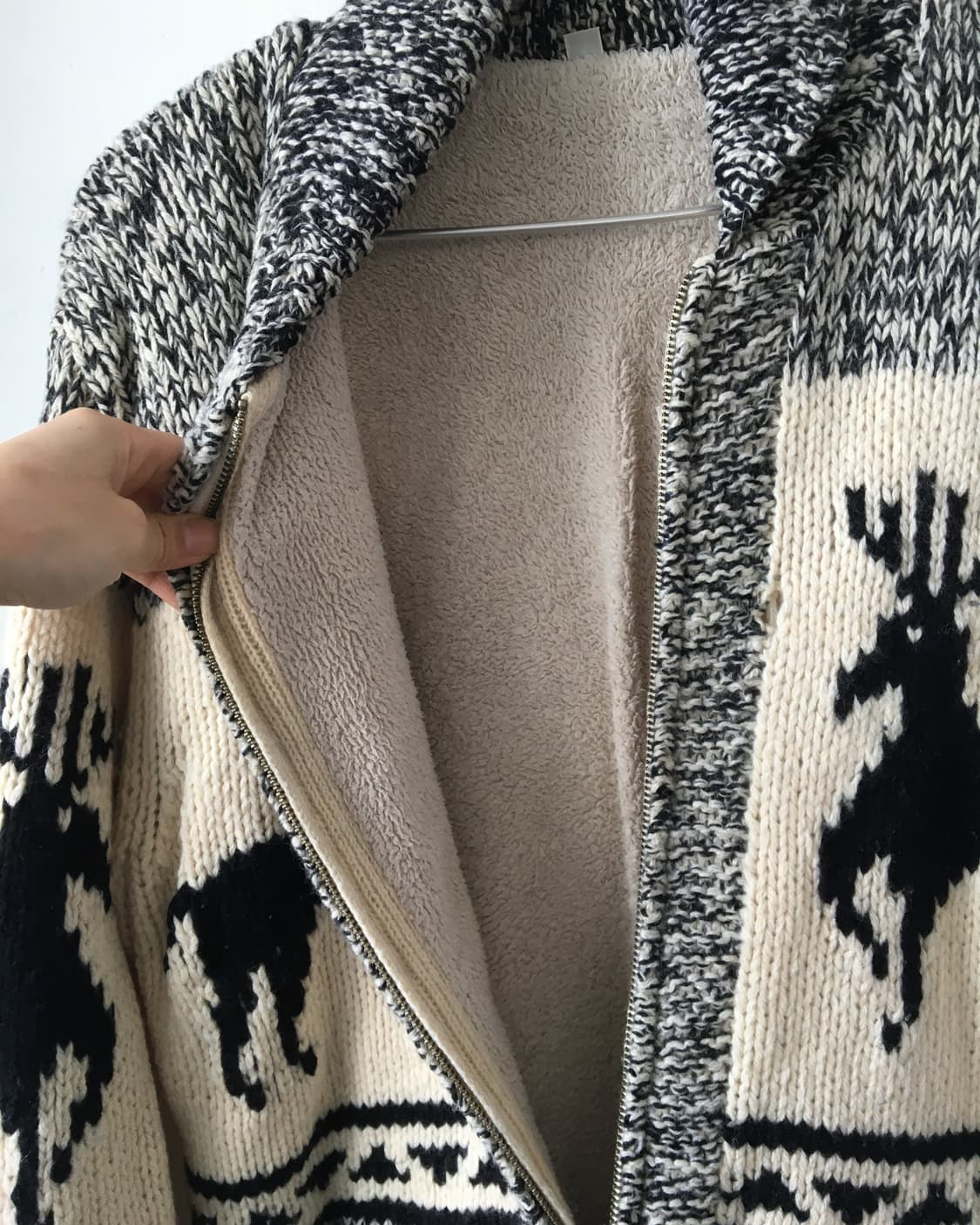 Cowichan knit zip up 상품이미지5