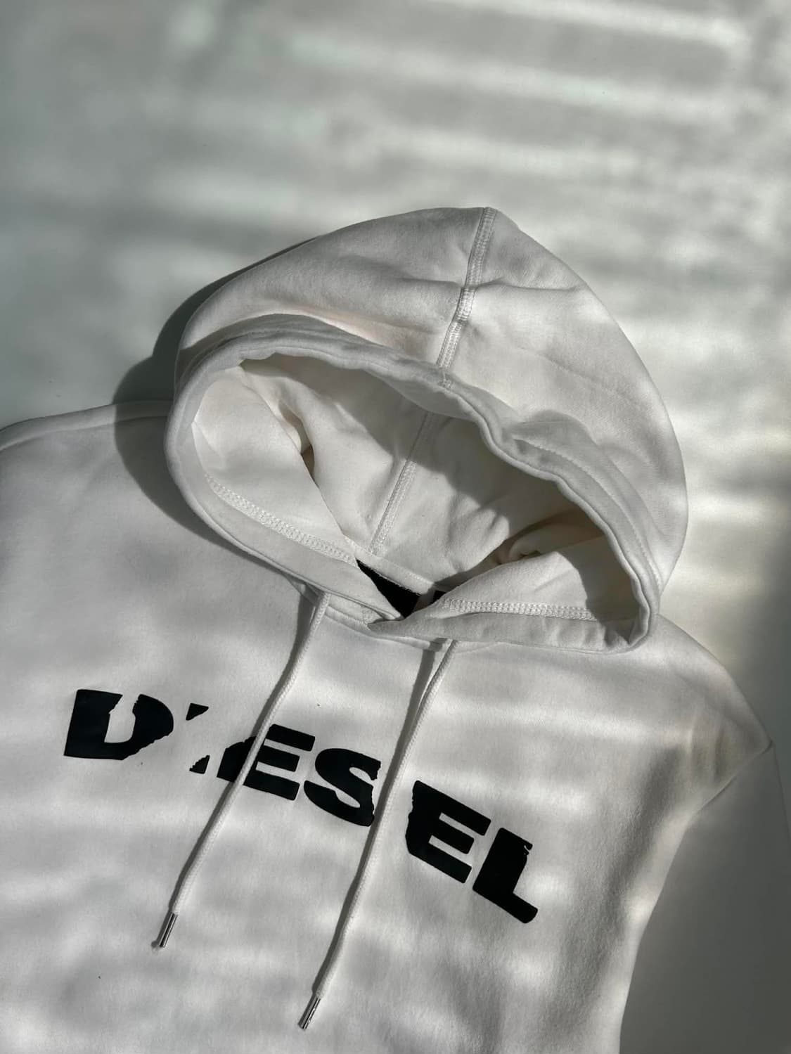 [L] Diesel 디젤 화이트 스웻 셔츠 후드티 상품이미지3