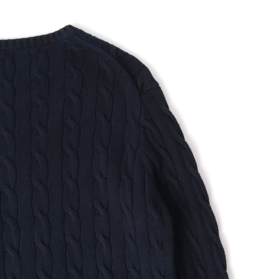 폴로 랄프로렌 네이비 레드포니 코튼 케이블 니트 스웨터 상품이미지6