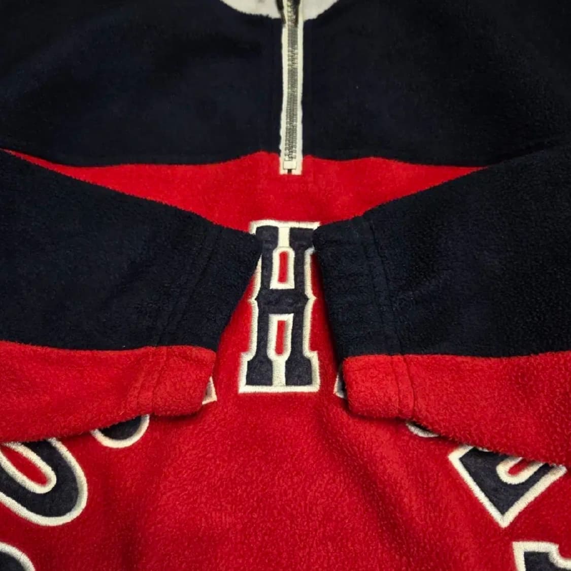 사우스폴 올드스쿨 빅로고 플리스 아노락 (실측 2XL) 상품이미지3