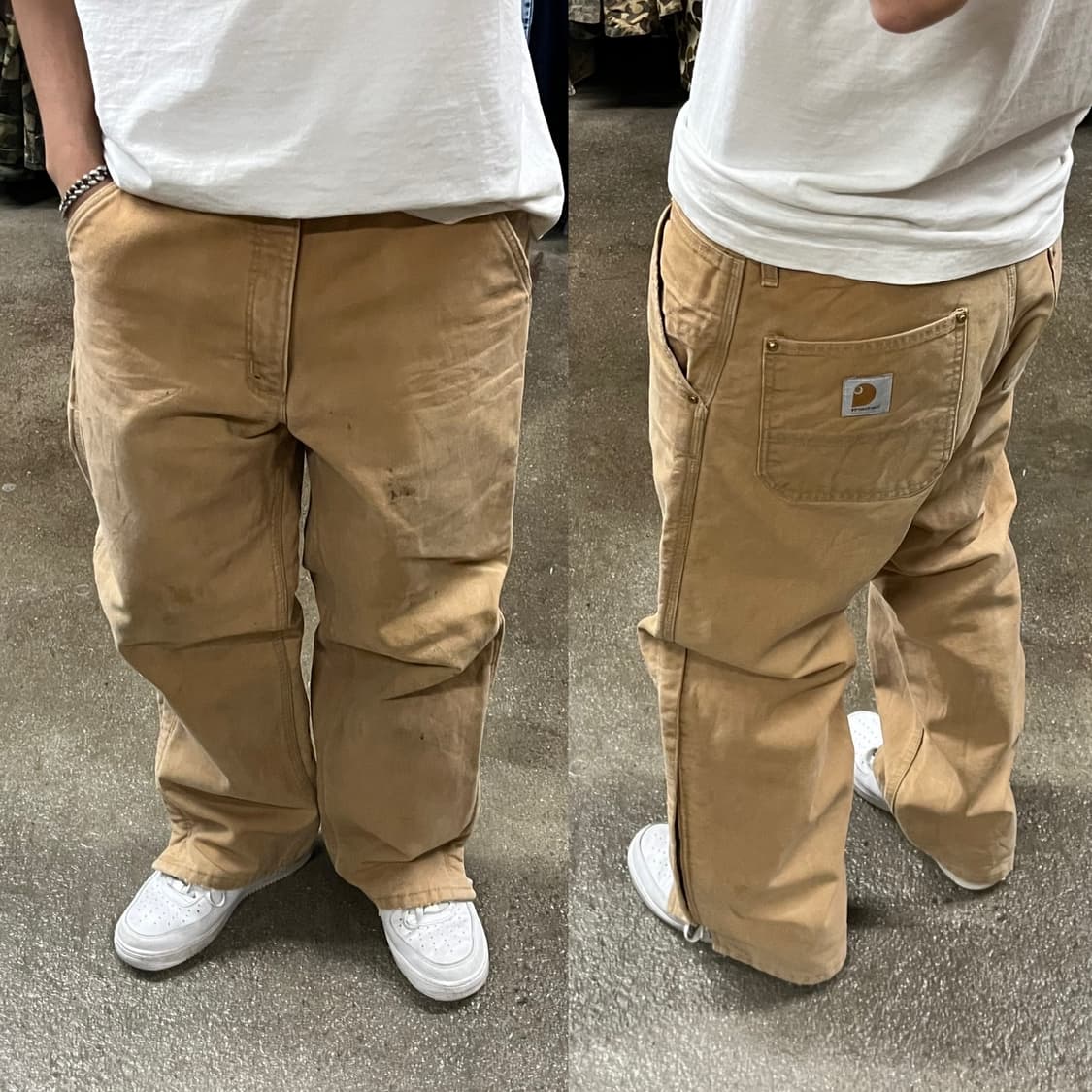 90s Carhartt 퀼팅 카펜터 팬츠 (35“) 상품이미지1