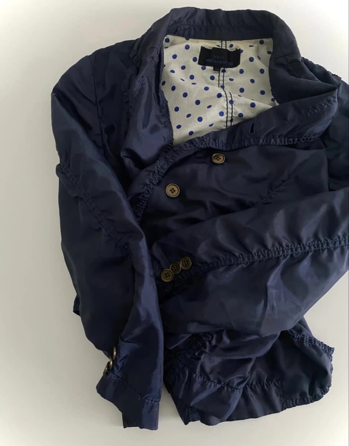 꼼데가르송 트리콧 더블 자켓 M 상품이미지2