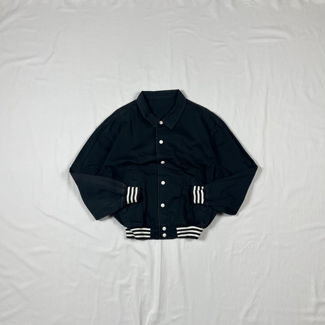 90’s 반작 van jac 빅로고 스냅 블루종 자켓 상품이미지2