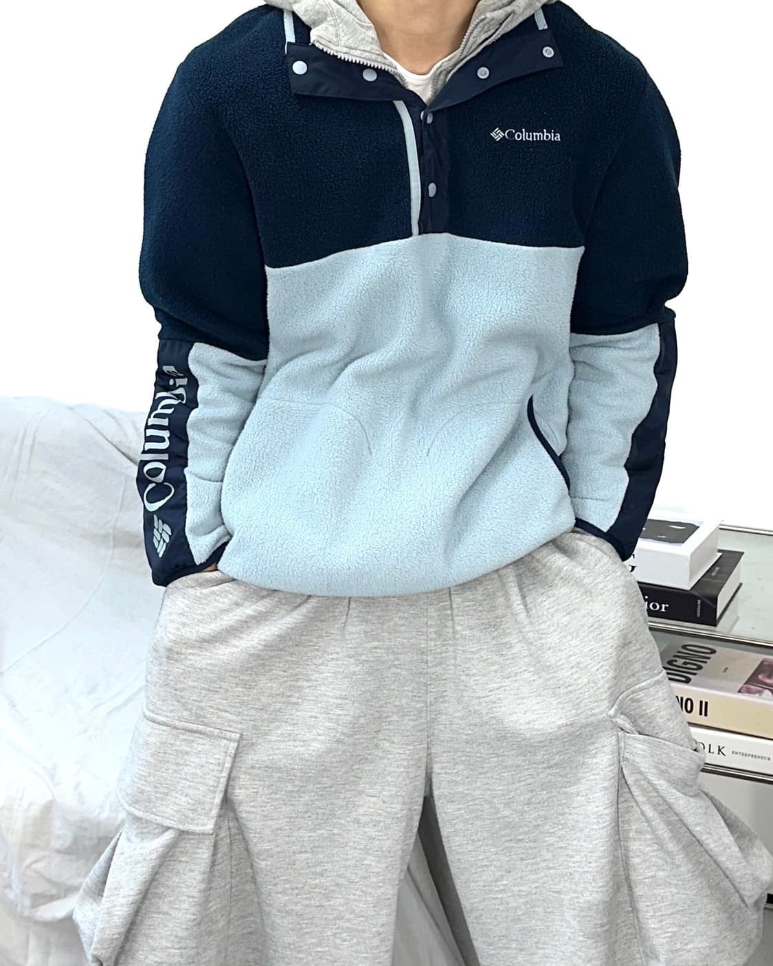 컬럼비아 하프 스냅 버튼 플리스 L 상품이미지1