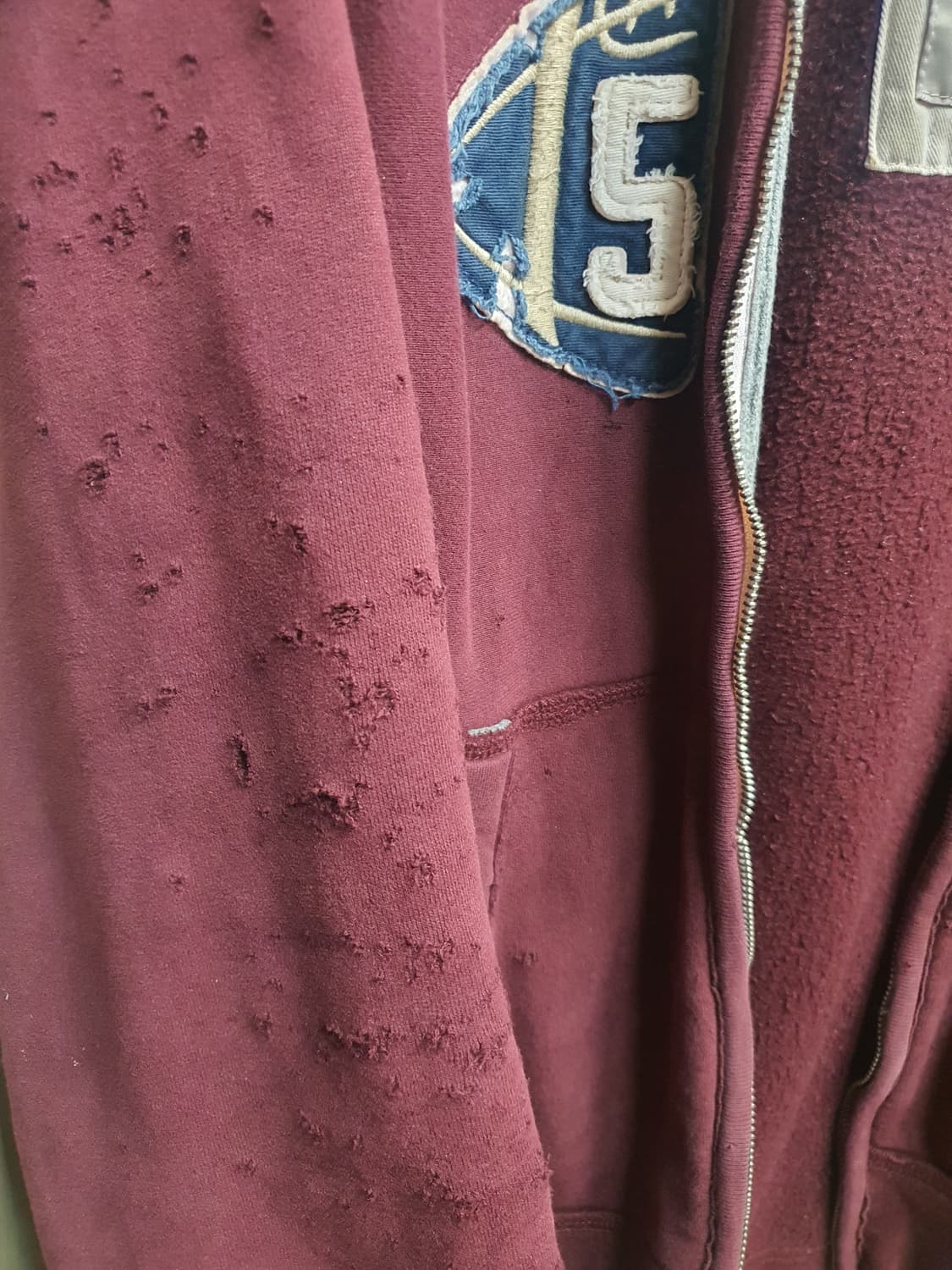 아베크롬비 빈티지 데미지 후드집업  상품이미지3